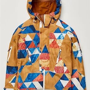 NWT Free People Multicolor Geometric Ski Jacket